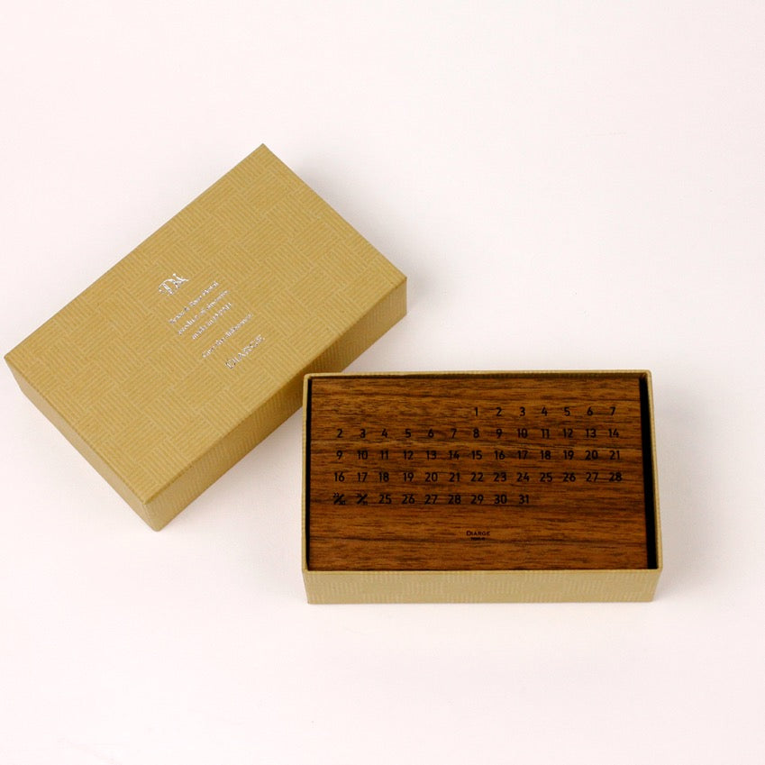 DESKTOP ETERNAL CALENDAR 13908 BLK (卓上万年カレンダー)