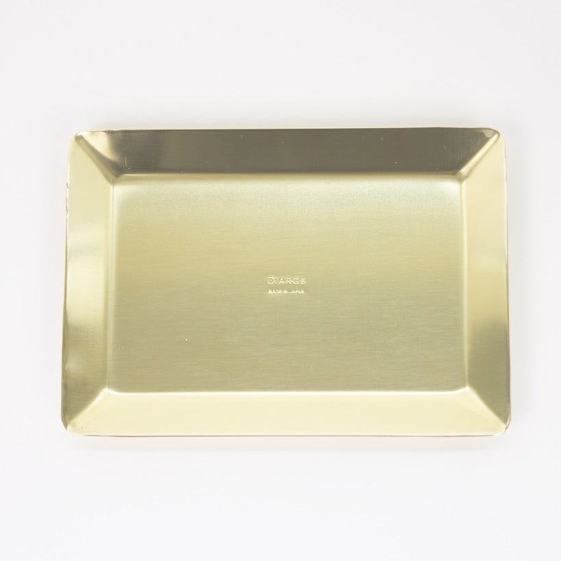 BRASS SQUARE TRAY 13915 GD (真鍮四角トレイ)