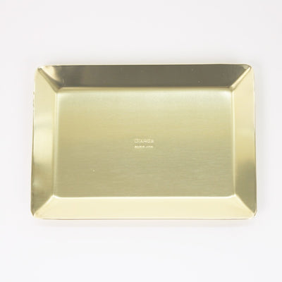 BRASS SQUARE TRAY 13915 GD
