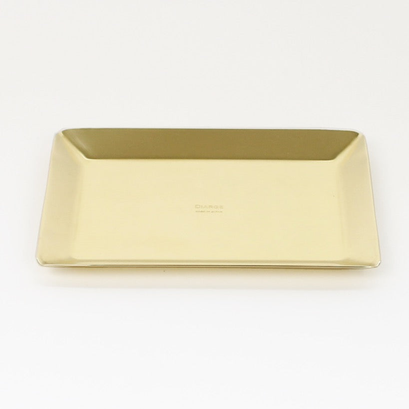 BRASS SQUARE TRAY 13915 GD (真鍮四角トレイ)