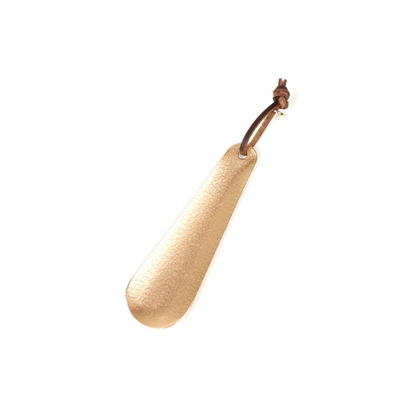 BRASS CHASING SHOEHORN(13cm) 14300 PGD (真鍮打ち出し加工靴べら)