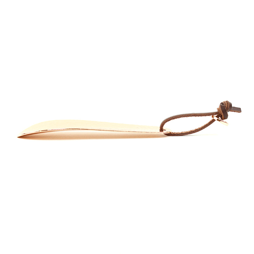 BRASS CHASING SHOEHORN (10cm) 14305 PGD (真鍮打ち出し加工靴べら)